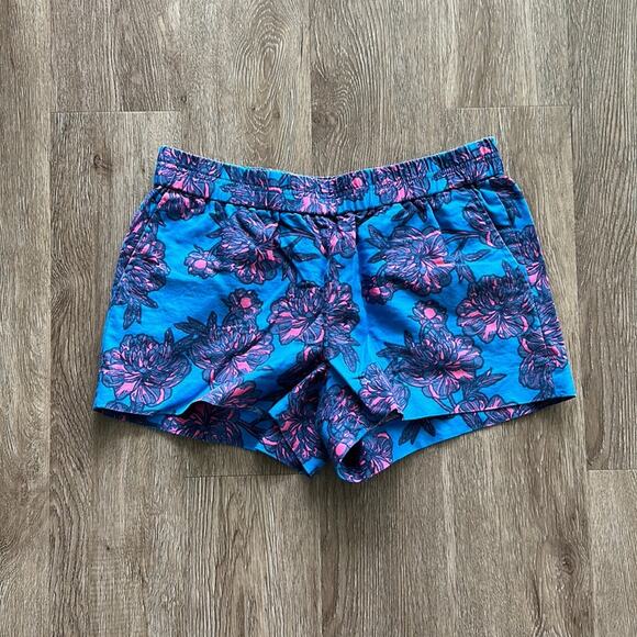 J. Crew Blue Floral Women's Shorts - Picture 1 of 4